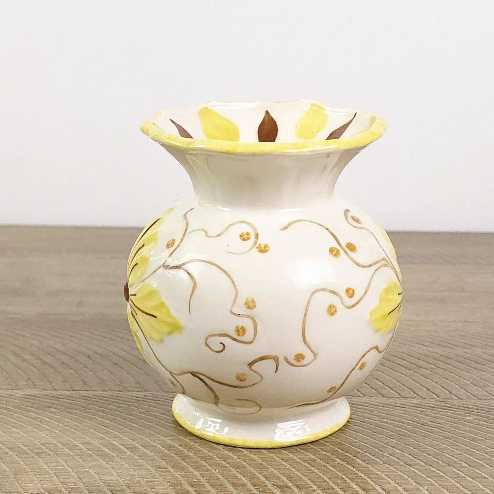 Blue Ridge Southern Potteries Vase Floral Signed‎